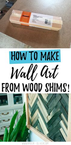 how to make wall art from wood shins