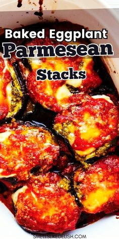 Eggplant Parmesan stacks are a delightful twist on the classic 
​Italian dish. This recipe features oven baked eggplant slices layered 
​with marinara sauce, melty cheese, and a sprinkle of Parmesan, creating 
​flavorful and satisfying low-carb eggplant stacks. 
​They're perfect for those nights when you crave the comforting taste of eggplant Parmesan but want to keep things light.