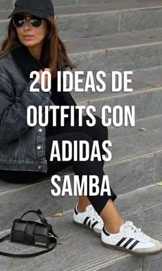 20 ideas de outfits con Adidas samba White Gazelle Adidas Outfit, Adidas White Sneakers Outfits, Outfits To Wear With Sambas, Jeans Outfit With Sneakers, Samba Shoes Women, Styling Adidas Samba, Samba Shoes Outfit, Samba Outfits Women, Court Shoes Outfit