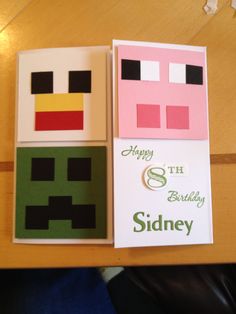 an image of a birthday card made out of paper