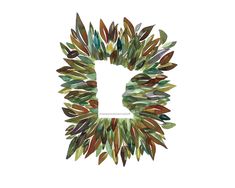 the letter d is made up of leaves