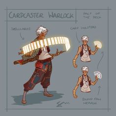 an image of a character sheet for the video game carddaster narlick