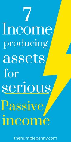 the cover of seven passive income, including an image of a yellow lightning and blue background