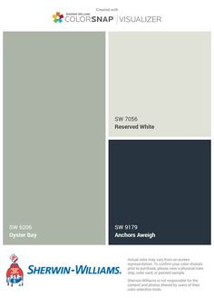 the color scheme for sherylin williams's new paint palette, which is available in