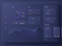 the dashboard screen is shown with various graphs and other things to see in this image