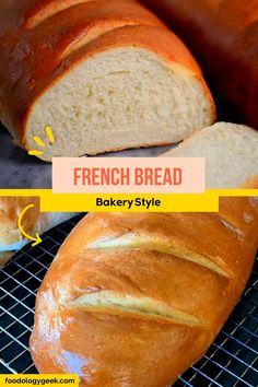 the bread has been sliced and is ready to be put into the oven for baking