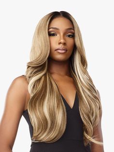 SENSATIONNEL Synthetic Lace Front Wig Vice HD Lace Wig - Vice Unit 14 Waves With Layers, Asian Hair Extensions, Sensationnel Wig, Sensationnel Wig Adanna, Sensationnel Wig Latisha, Outre Lace Front Wig, Outre Wigs, Dark Brown Balayage, Lacefront Wig