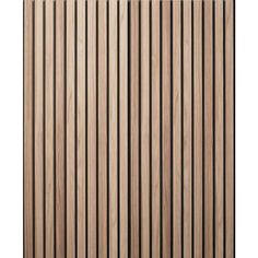 a wooden paneled wall with vertical slats