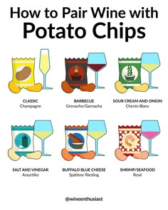 how to pair wine with potato chips and other appetizers for the perfect meal