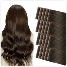 PRICES MAY VARY. 【Hand-Tied Invisible】Invisible tape in hair extensions are hand tied on to the tape,one by one to create the natural look of hair growing directly out of your scalp.Making them 100% invisible for a more natural looking and discreet extension. 【Pro Virgin Human Hair】Materials are selected from pro high-grade raw virgin human hair,and each hair has absolute health and silkiness,this hair is only used for invisible tape in extensions,so compared to regular hair,it has a cycle life Straight Tape Ins, Tape Ins, Hair Growing, Tape In Extensions, Black Seamless, Remy Human Hair Extensions, Hot Tools, Tape In Hair Extensions, Adhesive Glue