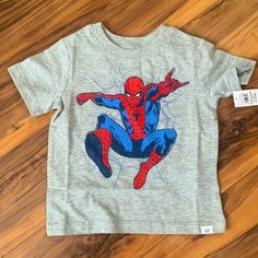 Nwt Baby Gap Spider-Man Graphic Tee Great Condition Smoke Free Environment Playful Cotton T-shirt By Gap, Gap Cotton Tops With Character Print, Casual Gap Tops With Cartoon Print, Casual Cartoon Print Tops By Gap, Gap Graphic Tee With Character Print, Playful Gap Short Sleeve T-shirt, Graphic Tee With Cartoon Print For Playtime, Cute Gap Cotton T-shirt, Gap Cotton Top With Cartoon Print