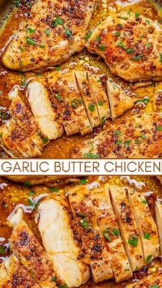 Easy Stovetop Chicken, Lasagna Rollups, Garlic Butter Chicken, Garlic Butter Sauce, Dinner Healthy, Health Dinner Recipes, Think Food, Chicken Dishes Recipes