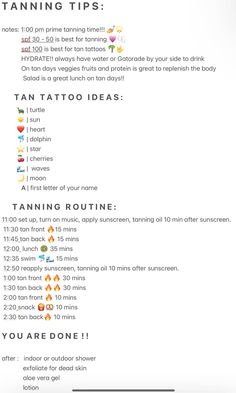 my very own tanning tipssss!! 💗 FRF Make Your Own Tanning Lotion, How To Get Your Face Tan, Homeade Tanning Spray, Pre Tanning Tips