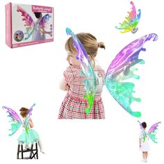 PRICES MAY VARY. - Add some magic to your little girl's outfit with Johehe Fairy glowing wings. Perfect for ages 3-12, these enchanting wings require 4xAA batteries (not included) for automatic glowing! - Transform any party into a fairy wonderland with Johehe Fairy glowing wings for Girls. These butterfly-shaped wings make a perfect addition to fairy costumes for women or as fairy party decorations. - Get ready for some fairy fun with Johehe fairy outfit. Complete with fairy glowing wings, this Toddler Fairy Wings, Glowing Wings, Fairy Party Decorations, Fairy Wonderland, Fairy Costumes, Pretend Play Costumes, Fairy Outfit, Fairy Party, Dressup Party