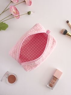 "This cute and terry makeup bag will help you in many ways. You can put your makeup in this toiletry bag when you are at a party or out. You can make a loved one happy by gifting it to a friend. If you are going to travel, you can put your cosmetic bag in your suitcase and prevent your make-up materials from being messy.You can use it as a pencil case when going to school.🌸 🧺Materials: Towel fabric is used in the outer fabric and cotton fabric is used in the inner fabric. 👝 Makeup Bag Size: M Makeup Bag Aesthetic, Terry Makeup, Fabric Makeup Bag, Aesthetic Shoulder Bag, School Materials, Bag Aesthetic, Bags Aesthetic, Toiletry Bag Travel, Toiletry Storage