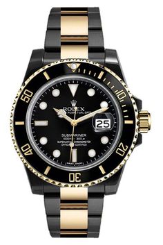 Rolex Submariner 116613 DLC-PVD - Luxury Of Watches Rolex Daytona Black, Rolex Daytona Gold, Men Ootd, Watches Rolex, Swiss Army Watches, Rolex Watches For Men, Expensive Watches, Rolex Men, Rolex Watch