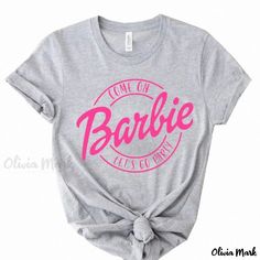 Olivia Mark - Pink Bubble Barbie Inspired Cotton Short Sleeve T-shirt with Printed Design Barbie Shirt, Barbie Inspired, Pink Bubbles, Party Tops, Party Fashion, Barbie Fashion, Printed Design, European Fashion, Types Of Collars