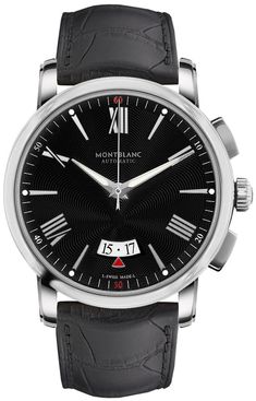 MontBlanc 4810 115122 42mm Steel Case Black Guilloche Dial Black Leather Strap Men's Watch Mont Blanc Dessert, Mont Blanc Perfume, Mont Blanc Meisterstuck, Mont Blanc Watches, Montblanc Boheme, Mens Watches Affordable, Swiss Army Watches