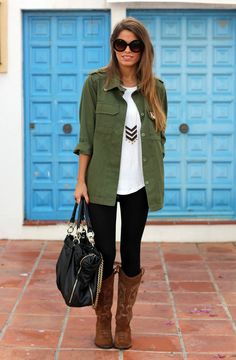 Olive Military Jacket, Olive Vest, Winter Closet, Boating Outfit, Green Vest, Wardrobe Update, Pinterest Outfits, Looks Chic, Work Ideas