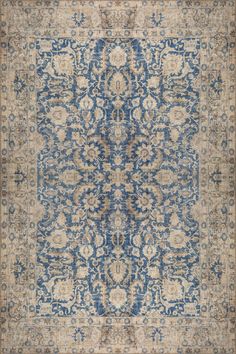 Kilimway Blue Area Rug, Pastel Vintage Oushak Blue Beige Floral Rugs for Living Room Boho Bedroom Dining Room Kitchen Bathroom Home Entrance FREE EXPRESS SHIPPING via FEDEX ♦ Type : Genuine Designed and Produced by Kilimway in Turkey Handwoven look and timeless design of this rug adds unique style for your home and office decoration. This design is available with large variety of size options. There are many choices available for your living room, dining room, bedroom, kitchen, office, entryways Living Room Boho, Floral Rugs, Pastel Vintage, Home Entrance, Rugs For Living Room, Blue Area Rug, Dining Room Kitchen, Boho Living Room, Office Decoration