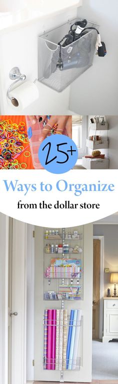 the top five ways to organize from the dollar store