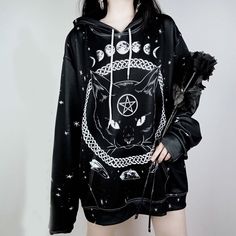 Moda Ulzzang, Punk Hoodie, Pakaian Hipster, Dyeing Fabric, Womens Sweatshirts Hoods, Hipster Outfits, Clothes Shop