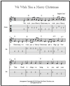 we wish you a merry christmas sheet music printable for kids and adults to play