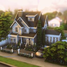 Willow Creek Family Home, Sims 4 Family Homes No Cc, Sims 4 Small Mansion, Willow Creek Builds, Ts4 Willow Creek, Sims 4 Willow Creek Builds, Willow Creek Sims 4 Map Ideas, Realistic Sims 4 House, Sims 4 Willow Creek Makeover