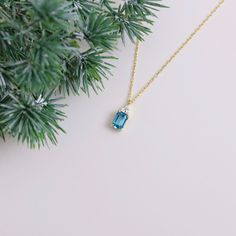 Your 14k Gold Swiss Blue Topaz Necklace is stylish, dainty and pretty ideal for everyday use. Details of solid gold handmade Dainty Octagon Cut Swiss Blue Topaz Jewelry are very eye-catching. It is a great gift for your loved ones. This jewelry will be an indispensable piece of yours. This meaningful December Birthstone Necklace with high quality handwork will be a legacy you can leave to your family its.  * Natural Swiss Blue Topaz Necklace Details * Material / Gold Kt:  14K (585), 18K (750), 8 Dainty Blue Topaz Necklace, Swiss Blue Topaz Necklace, December Birthstone Necklace, Blue Topaz Jewelry, Blue Topaz Necklace, Topaz Jewelry, Topaz Pendant, Topaz Necklace, Rose Gold Pendant