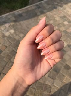 Natural Chrome Almond Nails, Nude Nails Inspo, Short Classy Nails, Nails Now, Simple Gel Nails, Nails Only