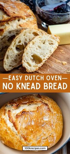 easy dutch oven no knead bread recipe