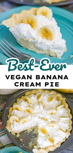 Our Best Ever Vegan Banana Cream Pie recipe is a timeless dessert that’s both indulgent and surprisingly easy to make vegan and dairy-free. With a creamy custard filling, fresh bananas, and fluffy whipped topping, this banana pie is guaranteed to impress! Vegan Banana Cream Pie, Banana Cream Pie Recipe, Vegan Whipped Cream, Easy Vegan Dessert, Cream Pie Recipes, Custard Filling, Banana Cream Pie