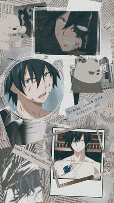 an image of anime characters collaged together