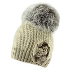 Jamiks Lassora Girls Winter Pom Pom Beanie Hat Very Elegant Style Made in Poland Hat is available two colors Beige and Grey Natural Fur Pom Pom Top: 90% Acrylic 8% Viscose 1.5 Polymaide 1.5% Metalized Thread Lining: 100% Cotton  Natural Fur Pom Pom Fur Pom Pom Beanie, Fur Pom Pom Hat, Pom Pom Beanie Hat, Pom Beanie, Fur Pom Pom, Beanie Hat, Mommy And Me, Beanie Hats, Elegant Style