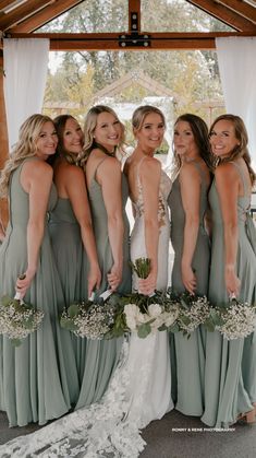 Matte Sage Green Chiffon Bridesmaid Dresses Green And Lavender Bridesmaid Dresses, Bridesmaid Eucalyptus Dress, Sage Green Farm Wedding, Gray And Green Wedding Colors, Summer Sage Wedding, Sage Green Bridesmaids Dress, Sage Green And Black Wedding Party, Sage Green Wedding Bridal Party, Lavender And Sage Bridesmaid Dresses