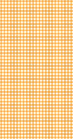 an orange and white gingham background