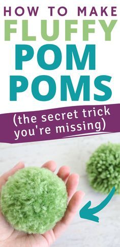 how to make fluffy pom poms the secret trick you're missing