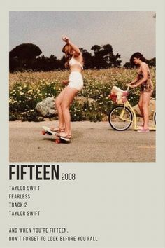 two women in swimsuits riding skateboards next to each other