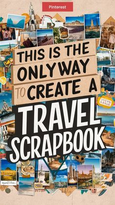 Check out these tips if you want to create a stunning travel scrapbook.   You'll learn how to turn your travel memories into a beautiful keepsake.   Save this pin for later and start your creative journey by checking out this article. Japan Travel Scrapbook, Scrapbook Ideas Travel, Travel Scrapbooking Ideas, Travel Smash Book, Scrapbooking Layouts Travel, Unique Scrapbooks, Travel Scrapbook Pages, Travel Project