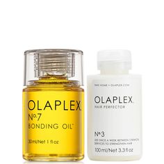 No.7:  A first-of-its-kind, highly concentrateed, ultra-lightweight, reparative styling oil. Olaplex No. 7 repairs, strengthens, and hydrates all hair types. It dramatically increases shine, softness, and color vibrancy, while minimizing flyaways and heat protection up to 450 degree F/230 degree C. It works on all hair types and textures.  No.3:  No. 3 Hair Perfector is a concentrated treatment that strengthens the hair from within, reducing breakage and improving its look and feel. It is not a Olaplex Products, Bonding Oil, Hair Structure, Haircare Routine, Formula Cans, Hair Breakage, Hair Strengthening, Festival Looks, Moroccan Oil