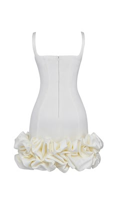 IVORY RUFFLE HEM DRESSGet ready to make a statement with our luxurious Ivory Ruffle Hem Dress. Made from single duchess satin, this dress is designed to turn heads and create a memorable impression. The ruffle hem adds a touch of femininity, while the straight across bust ensures a flattering fit for all body types. Whether you're going on a romantic date night, attending a glam function, or sipping champagne at a bar, this dress is perfect for any special occasion.Key Features: Made from single Mini Dress Backless, Birthday Party Dresses, Pretty Heels, Duchess Satin, Black Friday Christmas, Dress Backless, Backless Mini Dress, Birthday Party Dress, Grad Dresses