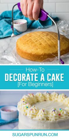 how to decorate a cake for beginners