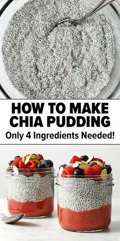 Chia pudding recipe Chia Seed Recipes Breakfast, Pudding Recept, Chia Seed Recipes Pudding, Chia Seed Pudding