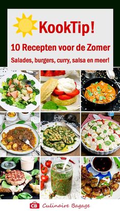 Wat staat er de komende zomer op jouw weekmenu? Salades, barbecuegerechten, hamburgers, gegrilde groenten, lekkere sausjes en salsa's, gebak met aardbeien of kersen, een curry, een ovenschotel? In dit blog vind je heel veel zomerse recepten. Voor elke smaak! Ook kinderen vinden deze gerechten erg lekker. Butter Chicken, Mozzarella, Butter, Chicken