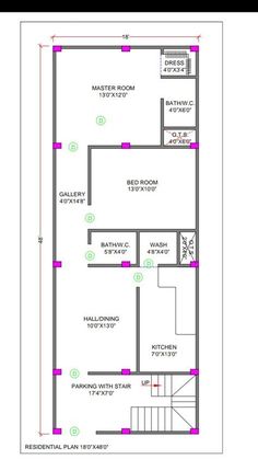 a floor plan for a house with stairs and steps to the second floor, which is marked