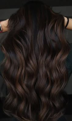 Shatush Hair, Bold Balayage, Dark Brown Hair Balayage, Summer Hair Color Ideas, Black Hair Balayage, Brown Hair Looks, Brown Hair Inspo, Brunette Hair With Highlights, Dark Hair With Highlights