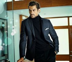 David Gandy Style, David James Gandy, David James, David Gandy, Looking Dapper, Perfect Man, Classic Man, Sweater Black