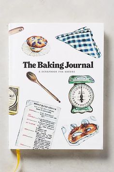 the baking journal is sitting on a table