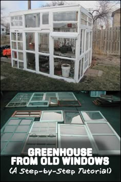 the greenhouse from old windows and how to build it