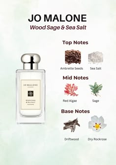 Jo Malone | Wood Sage And Sea Salt | Perfume Lovers | Fragrance Notes | Top Notes | Mid Notes | Bottom Notes | Ambrette Seeds | Sea Salt | Red Algae | Sage | Driftwood | Rockrose | Scent Of The Day | Fragrance Community | Perfume Review |  Luxury Perfume | Perfume Inspiration | jo malone perfume | jo malone aesthetic | jo malone wood sage and sea salt | jo malone  peony and blush suede | jo malone english pear and freesia | jo malone london perfume | jo malone  perfume aesthetic Jo Malone Perfume Aesthetic, Jo Malone Aesthetic, Jo Malone Wood Sage And Sea Salt, Jo Malone Perfume English Pear, Jo Malone Sage And Sea Salt, Jo Malone English Pear And Freesia, Salt Perfume, Wood Sage And Sea Salt